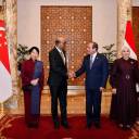 الرئيس السيسى والسيدة قرينته يستقبلان رئيس جمهورية سنغافورة والسيدة قرينته _ مصر اليوم العربية