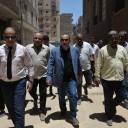 اللواء هشام أبوالنصر يتفقد أعمال إنشاء 